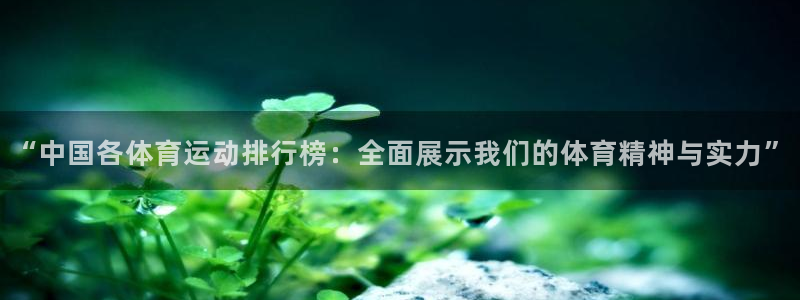 oety欧亿：“中国各体育运动排行榜：全面展示我们的体育精神与实力”